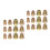 24St Gouden Messing Remleiding Koppelingen Kit Compressie Adapter Auto 10
