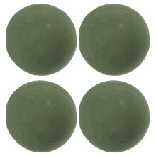 Homoyoyo Lightweight Green Craft Foam Balls for Floral Arrangements, 4 Pieces, Ideal for DIY Crafts and Decorations