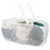 Collapsible Pop-Up 3 Compartment Laundry Hamper with Side Pocket, White 1