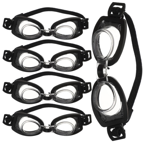 Conjunto de 5 óculos de boneca de plástico preto