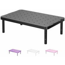 Monitor Stand for Desk Adjustable Laptop Riser Black 1 Pack