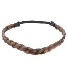 Haarbanden met vlechtjes, elastische accessoires voor vlechtjes, dunne vlechtjes, nepvlechtjes, haarbanden, rekbare, brede hoofdband voor dames.