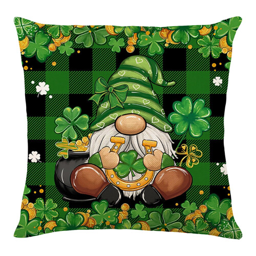 Kussensloop voor St. Patrick's Day, linnen, 45x45 cm