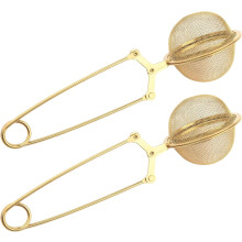 Lot de 2 boules à thé, passoire à thé en acier inoxydable de qualité supérieure avec tamis fin, idéale pour infuser les herbes et les thés en