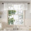Vita blommiga spetsgardiner, 2-pack 1