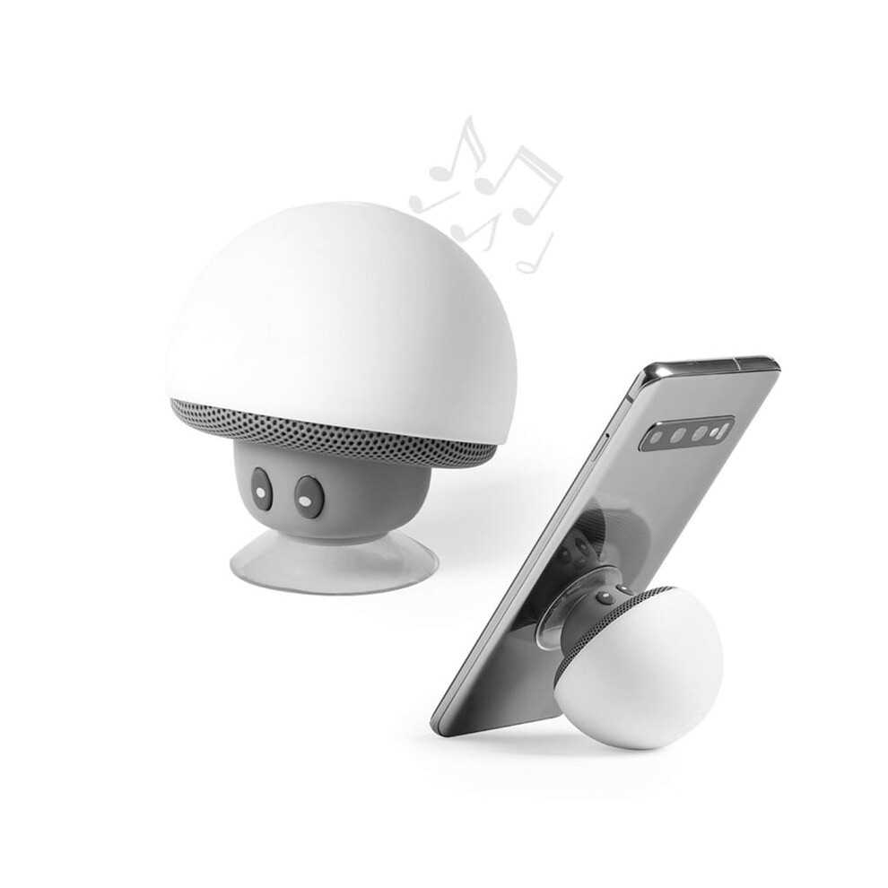 , Bluetooth Speaker Mini Portable Wireless Speaker Mushroom Subwoofer With Suction Cup Function, White 9180479124771