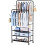 Cabideiro duplo de metal resistente, 56 x 88 x 168 cm 1