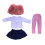 Conjunto de roupas para boneca fashion, serve em bonecas de 45 cm (18 polegadas), vários estilos (aleatórios/conforme a imagem) 1