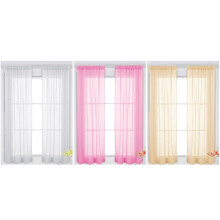 1Set Dark Purple Semi Sheer Curtains for Kids Room 11.8x79in