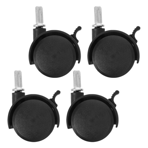 Conjunto de 4 rodízios de reposição para varal de roupas, resistentes e sem marca – Compatíveis com varais e cabides.