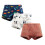 Boy's Summer Cotton Boxer Briefs 3-Pack Dinosaur Print 1