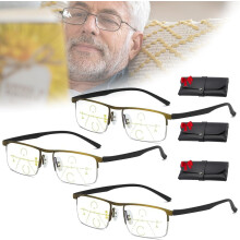 Lunettes de lecture progressives en titane Solymall Intellireaders