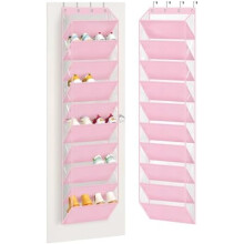 Transparenter Schuh-Organizer für die Tür – 10 Fächer, tiefe Taschen