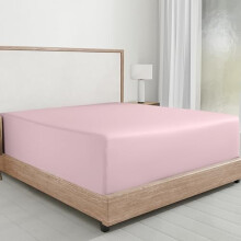Hoeslaken voor tweepersoonsbed (Queen size) 100% katoensatijn 35,5 cm diepe hoes