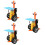 3Sets Creatief Wetenschap DIY Robot Speelgoed Multi Kleur Kunststof 9