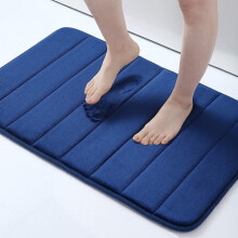 Tapete de Banho de Espuma Viscoelástica, 60 x 40 cm, Ultramacio e Antiderrapante, Absorvente e Lavável à Máquina, Ideal para Banheiro, Chuveiro e