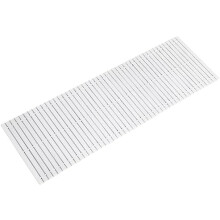 Bambus-Badematte – 40 x 120 cm, wasserdicht, rutschfest, für Dusche und Badewanne, leicht zu reinigen, weiß, 1 Stück