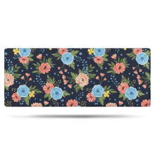 Tapis de salle de bain Pioneer Flower à motif floral, tapis antidérapant en microfibre avec envers en caoutchouc, doux, 61 x 152 cm, compatible