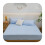 Drap-housse en flanelle de coton, format Queen, poches profondes, bleu clair 1