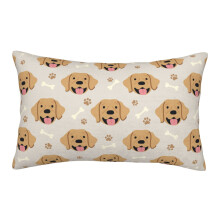 Labradorinnoutaja samettinen tyynynpäällinen queen size