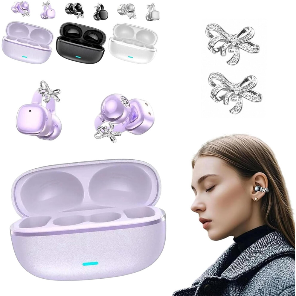 Open-Ear Clip-On Wireless Earbuds, Bluetooth 5.4, 50H 9450273250670