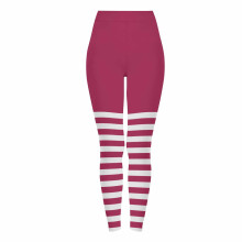 Naisten raidalliset fleecevuoratut joogahousut, maitosilkkiharjattua kangasta, kapeat leggingsit juoksuun – S-3XL, moniväriset