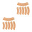 12Pcs Khaki Synthetic Thatch Roof Material for Creative DIY Projects 4