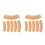 12Pcs Khaki Synthetic Thatch Roof Material for Creative DIY Projects 5