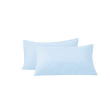 AUQ Flanellen kussenslopen, queensize, 2 stuks