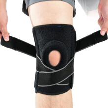 Ginocchiere regolabili con stabilizzatori laterali per uomo/donna – Allevia la lesione del menisco, ACL, LCL, MCL, artrite; supporto antiscivolo