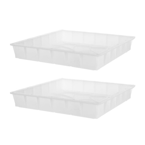 Concrete paver mold white PP 2 pcs