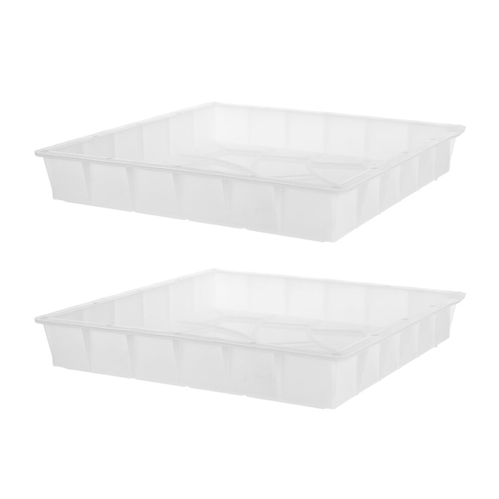 Concrete Paver Molds Paver Mold White Pp 2Pcs Easy Casting 9180479656616