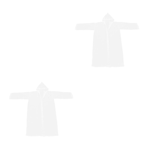 2Pièces Poncho Transparent À Pour Adulte 1