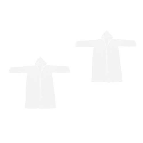 2Pièces Poncho Transparent À Pour Adulte 2