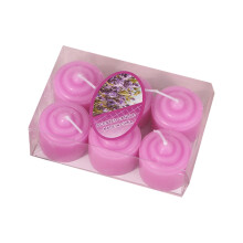 Ensemble de 6 bougies votives parfumées aux fleurs - Idéal pour les fêtes et les occasions spéciales