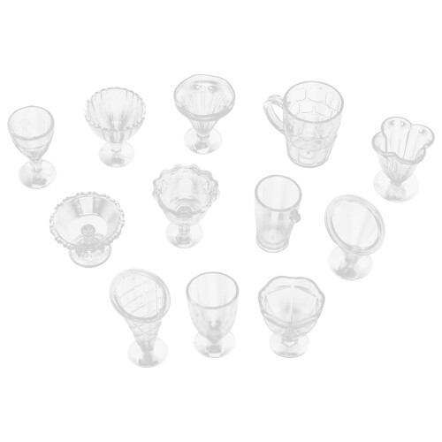 12Sets Eisbecher Transparent Für DIY Bastelbedarf 1
