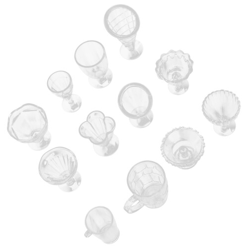 12Sets Eisbecher Transparent Für DIY Bastelbedarf 2