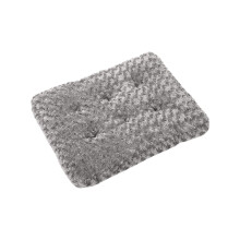 Memory Foam Pet Bed with Non-Slip Base, 16.9x11" Water-Resistant Mat for Dogs & Cats, Anxiety Relief, Removable Cover, Gray
