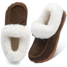 Dames mocassin sneeuwlaarzen, warme winterlaarzen, enkellaarzen voor dames, outdoor schoenen met bontvoering, pantoffels