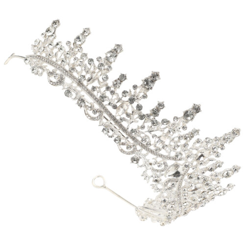 Coroa para Noiva com Strass - Pacote com 1 unidade - 16,29 x 5,89 x 2,75 polegadas