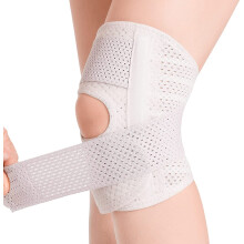 Knieorthese mit seitlichen Stabilisatoren – Lindert Meniskus-, Kreuzband-, Innenband-, Arthritis- und Gelenkschmerzen; atmungsaktiv, verstellbar,