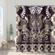 Rideau de douche bohème en polyester imperméable 183 x 183 cm