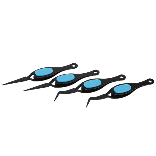 16Stk Pinzette Nagelkunst Schwarz Crafting 2