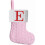 Mini grønn strikkestrømpe, 20 cm, brodert initialmonogram, julepynt til peis – kompatibel med A–Å 1