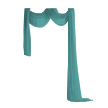 Extra Hosszú, Áttetsző Ablaksál Karnis - Voile Függöny Nappaliba, Konyhába, Hálószobába, Esküvőkre (127 cm x 54 cm)