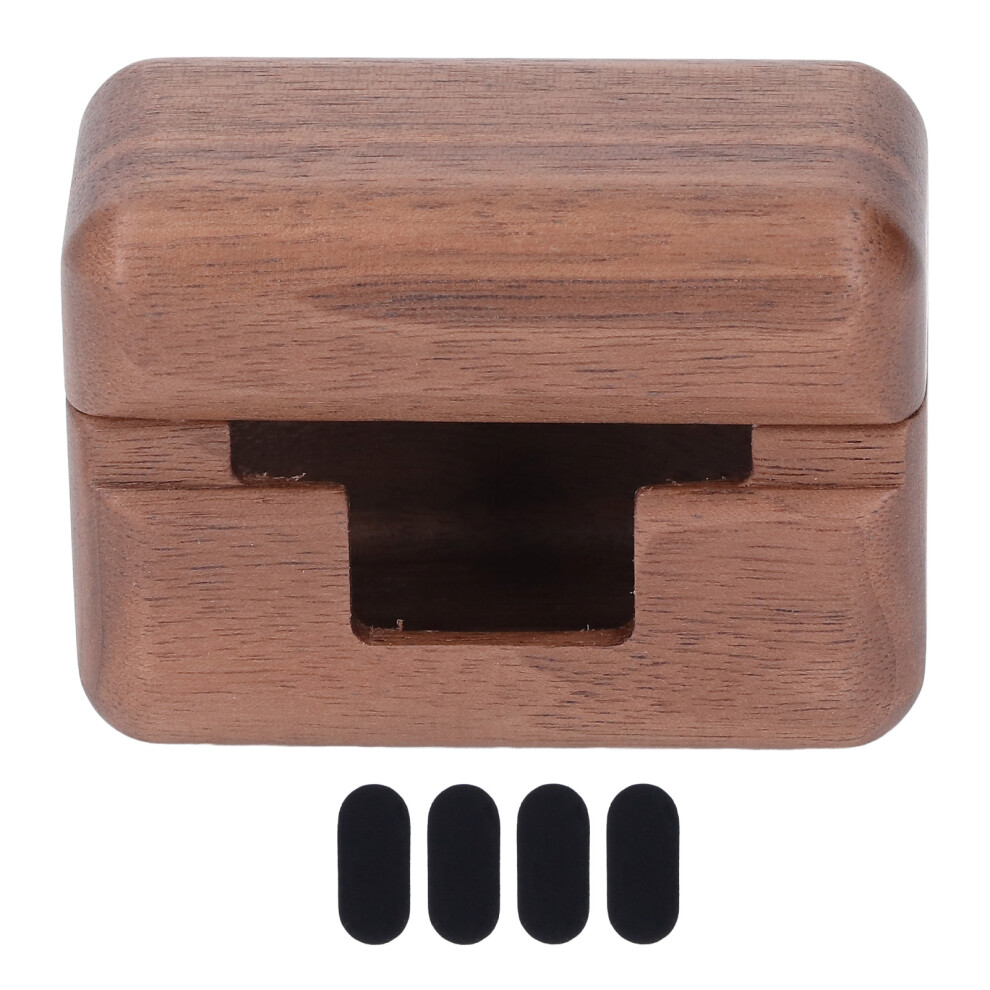 Premium Wood Carrying Case For Linkbuds S, Elegant And Comfortable Earbuds Protective Sleeve With Microfiber Lining, Charging Access Included 9071309258462