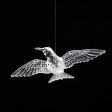 Acrylic Hummingbird Hanging Decor - Crystal-Like Transparent Mobile for Wedding Aisle, Nursery & Anniversaries
