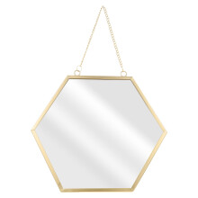 Wall-Mounted Vanity Mirror Gold Trim Nordic Style