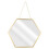 Wall-Mounted Vanity Mirror Gold Trim Nordic Style 1