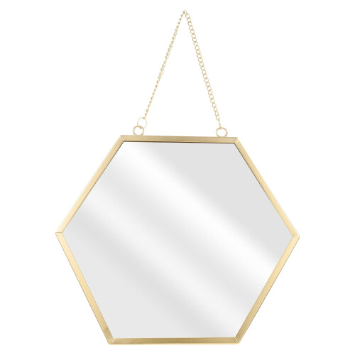 Wall-Mounted Vanity Mirror Gold Trim Nordic Style